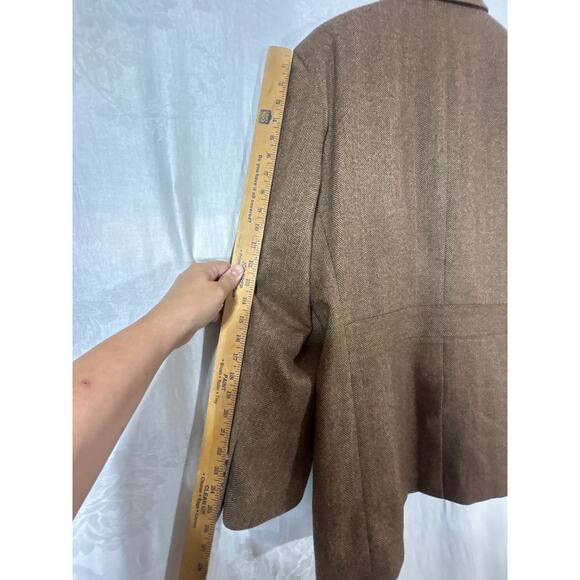 Ralph Lauren LRL Sport Coat 44R Herringbone 100% Wool Quarter Lined Summer Tweed - Picture 16 of 16